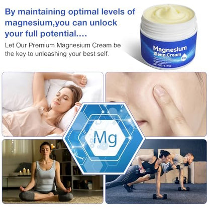 Magnesiumöl für die Füße, Topisches Magnesiumcreme, Hochkonzentriert, Echtes Zechstein Magnesium