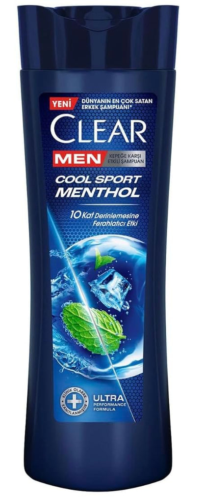 NEW Clear Men Anti-Schuppen Shampoo Cool Sport Menthol Erfrischender Menthol-Effekt 350 ml
