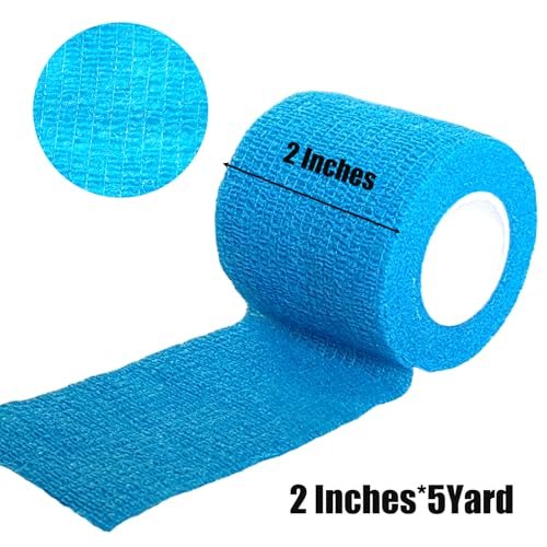 Erewa 6er-Pack 2 Zoll Selbstklebende Wickelbandage, Kohäsiver Verband, Dehnbarer Vet Wrap, Atmungsaktives Sporttape für Handgelenk, Knöchel (Gemischte Farben)