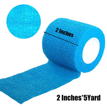 Erewa 6er-Pack 2 Zoll Selbstklebende Wickelbandage, Kohäsiver Verband, Dehnbarer Vet Wrap, Atmungsaktives Sporttape für Handgelenk, Knöchel (Gemischte Farben)