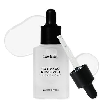 Heyhae Got To Go Remover - Sanftes Nagellackentferner für Semi-Cured Gel-Nagelstreifen | Acetonfrei, hypoallergen, feuchtigkeitsspendend