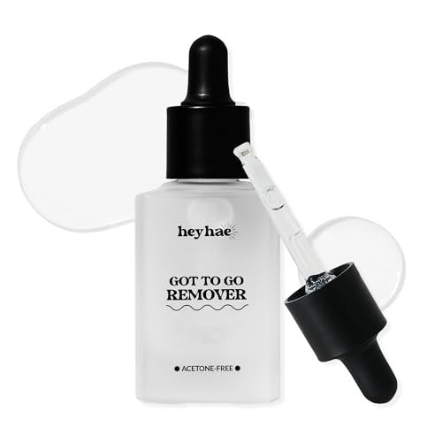 Heyhae Got To Go Remover - Sanftes Nagellackentferner für Semi-Cured Gel-Nagelstreifen | Acetonfrei, hypoallergen, feuchtigkeitsspendend