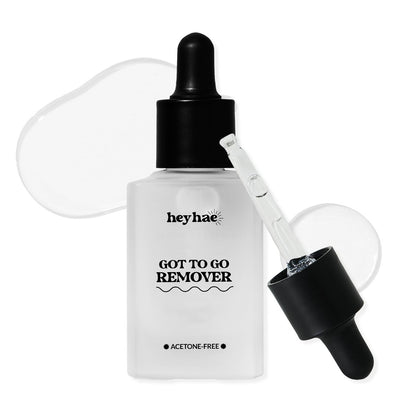 Heyhae Got To Go Remover - Sanftes Nagellackentferner für Semi-Cured Gel-Nagelstreifen | Acetonfrei, hypoallergen, feuchtigkeitsspendend