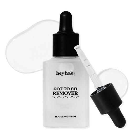 Heyhae Got To Go Remover - Sanftes Nagellackentferner für Semi-Cured Gel-Nagelstreifen | Acetonfrei, hypoallergen, feuchtigkeitsspendend