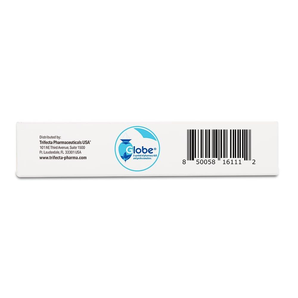 Globe First Aid Antibiotische Salbe + Lidocain (2er-Pack) 1 Unze – Maximalstärke & schnell wirkendes topisches Schmerzmittel, 24-Stunden-Infektionsschutz mit betäubender Wirkung, Bacitracin Zink