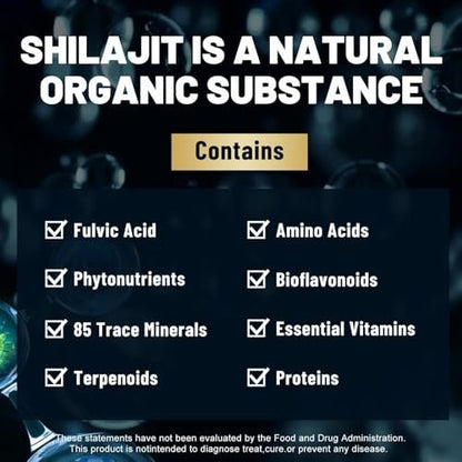 Fubienfit Shilajit Kapseln – Premium Shilajit für Männer mit Ashwagandha, Ginseng und Fulvinsäure – 120 Kapseln