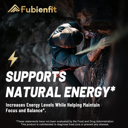 Fubienfit Shilajit Kapseln – Premium Shilajit für Männer mit Ashwagandha, Ginseng und Fulvinsäure – 120 Kapseln