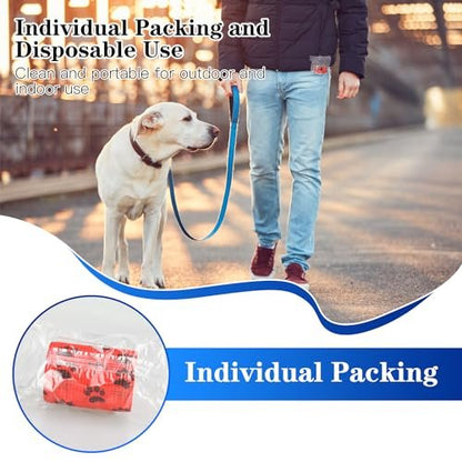 FGBNM 6er-Pack Tierarzt-Wickel, 5 cm selbstklebende Bandagen, Vlies-Pfotenabdrücke für Hunde, Haustiere und Knöchelverstauchungen
