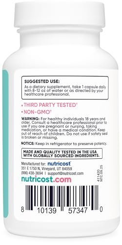 Nutricost Probiotikum für Frauen 10 Milliarden KBE, 120 Kapseln – Komplex mit Akazienfaser, Bärentraube und Cranberry-Extrakt, Non-GMO & Glutenfrei