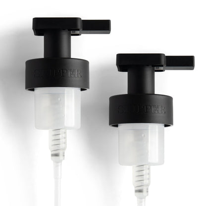 Skipper Schaumpumpen Ersatzset - 2er Pack - 40mm (1,57 Zoll) breiter Rand (40/410 Halsgröße) - Einzigartiges mattschwarzes Finish - Hohe 1,66 ccm Schaumleistung für maximalen Schaum