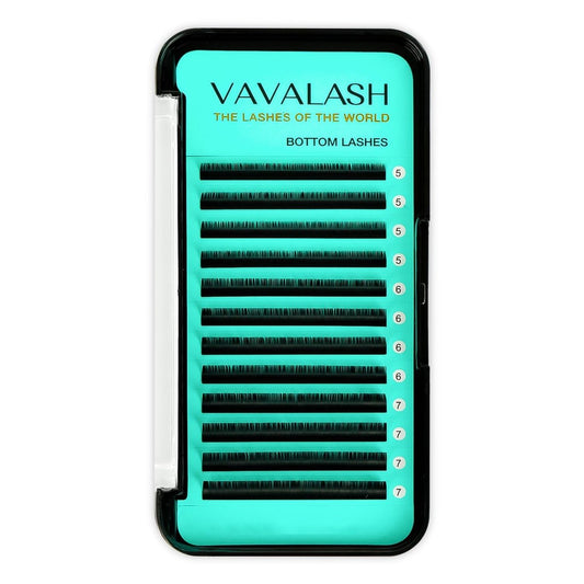 VAVALASH Untere Wimpernverlängerungen 5/6/7mm gemischt, natürliche untere Wimpern (0,1-B-5-7mm gemischt)