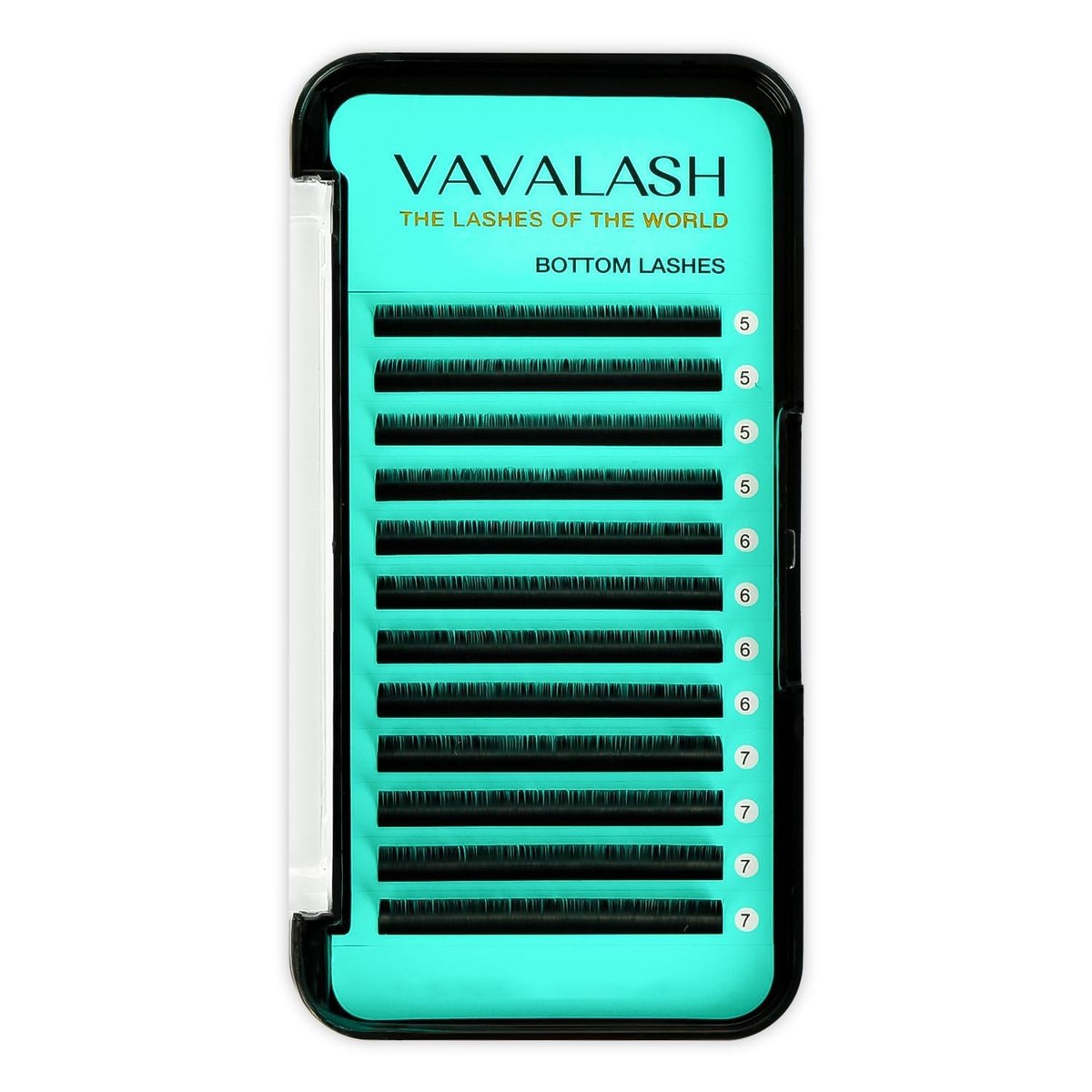 VAVALASH Untere Wimpernverlängerungen 5/6/7mm gemischt, natürliche untere Wimpern (0,1-B-5-7mm gemischt)