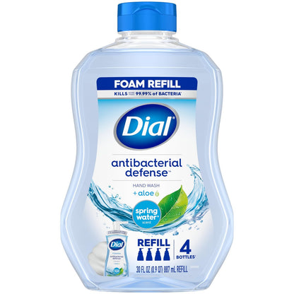 Dial Antibakterieller Schaumhandseife Nachfüllpackung, Quellwasser, 30 Unzen