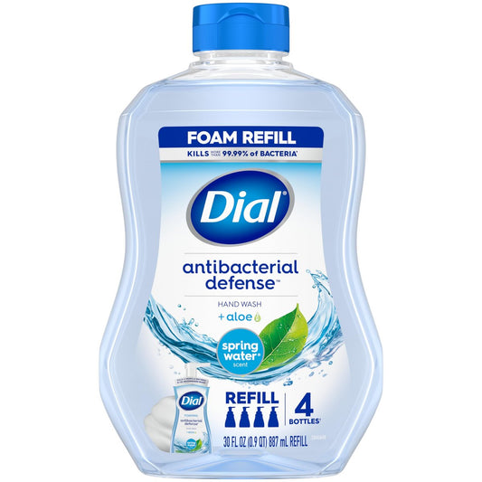 Dial Antibakterieller Schaumhandseife Nachfüllpackung, Quellwasser, 30 Unzen