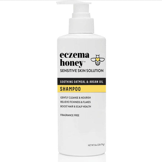 ECZEMA HONEY Nährendes Shampoo – Hilft bei Psoriasis, Dermatitis & Schuppen – Tägliche Kopfhautpflege – Behandlung für juckende Kopfhaut für Männer, Frauen & Kinder (240 ml)
