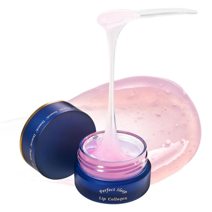 Perfect Sleep Lip Collagen 0,50 fl.oz – Intensive Kollagen-Lippenschlafmaske mit Peptiden, Reisprotein & Weidenrindenextrakt für nächtliches Aufpolstern, Reparieren & Glätten – Koreanische Lippenpflege