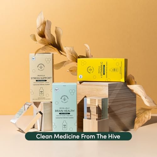 Nootropisches Gehirn-Supplement von Beekeeper's Naturals – 500 mg Citicolin, Ginkgo Biloba, Bacopa Monnieri und Gelée Royale – Unterstützt Fokus und Gedächtnis – Leichtere Absorption – Mit leckerem Vanillegeschmack – 10 Stück
