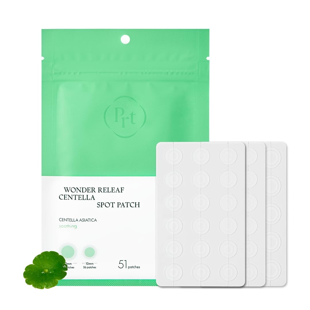 PURITO SEOUL Wonder Releaf Centella Spot Patch – 51 beruhigende Pflaster für empfindliche Haut, koreanische Centella Asiatica, Pickel Pflaster, K-Beauty