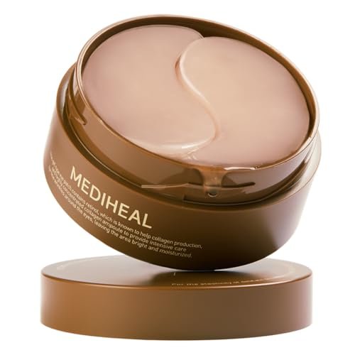 Mediheal Retinol Collagen Augenpads – Koreanische Hydrogel-Pads (60 Stück) mit 95 % Retinol & Kollagen – Reduziert Tränensäcke & Augenringe – Nicht reizend, verkapseltes Retinol
