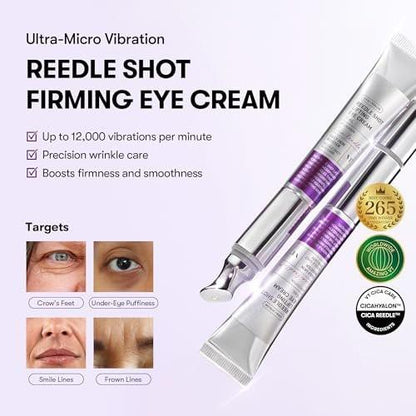 VT COSMETICS Reedle Shot Firming Eye Cream – Micro-Vibration Augencreme gegen Falten & für mehr Elastizität (15 ml)