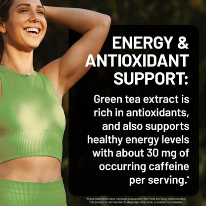 NatureWise Grüntee-Extrakt Kapseln 1000 mg – 50 % EGCG & 98 % Polyphenole – Extra starke Grüntee-Pillen – Antioxidantien für Herzgesundheit & Energie – Vegan, Nicht-GVO – 90 Kapseln (45-Tage-Vorrat)