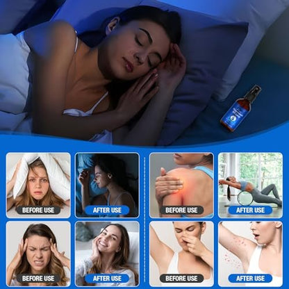 Magnesium Spray – Reines Magnesiumöl für die Füße, natürliche Inhaltsstoffe in Glasflasche, leicht absorbierbar, 2er-Pack