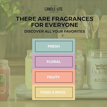 Candle-lite Herbst-Duftkerzen, Balsam Forest Duft, 18 oz Glas, Stolz in den USA gegossen, Aromatherapie-Kerze, Einzeldocht mit 110 Stunden Brenndauer, Perfekt für eine erfrischende Atmosphäre
