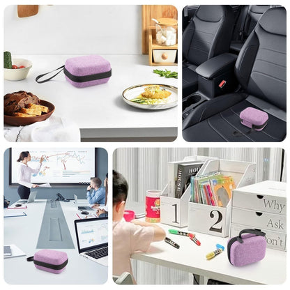 Mviioe Insulin-Kühlschrank-Aufbewahrungstasche für Insulinfläschchen, Peptid-Organizer-Tasche für 10-ml-Fläschchen, herausnehmbares Design mit 2 Größen Schaumstoff (6 Steckplätze) (Lila)