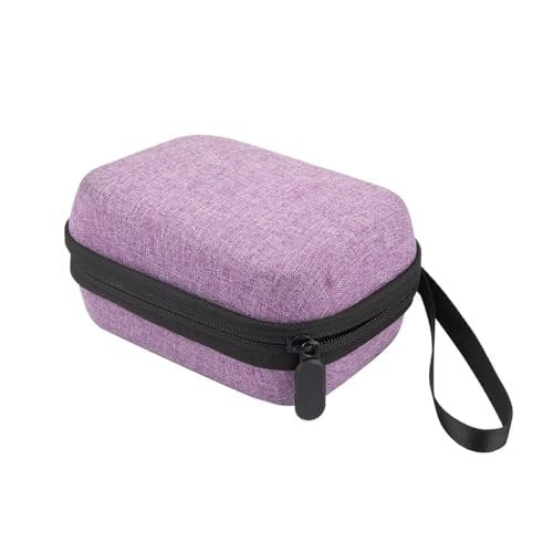 Mviioe Insulin-Kühlschrank-Aufbewahrungstasche für Insulinfläschchen, Peptid-Organizer-Tasche für 10-ml-Fläschchen, herausnehmbares Design mit 2 Größen Schaumstoff (6 Steckplätze) (Lila)