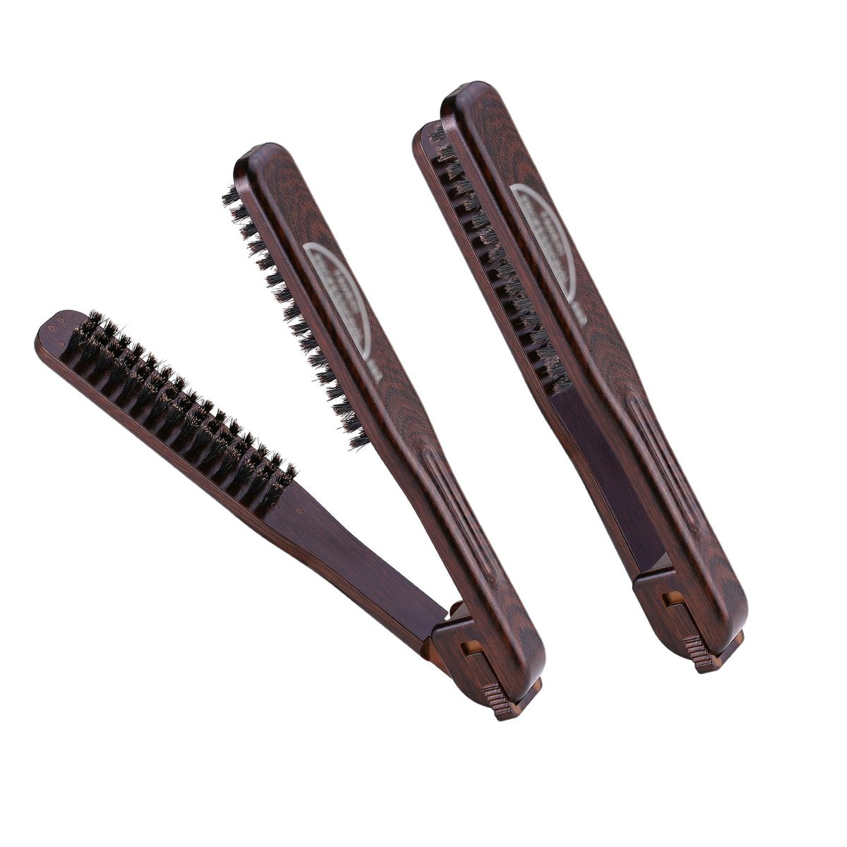 PERFEHAIR Doppelseitige Haarbürste zum Glätten – Naturborsten aus Wildschweinborsten für sanftes, frizzfreies Styling, kein Ziepen, langlebiges Design