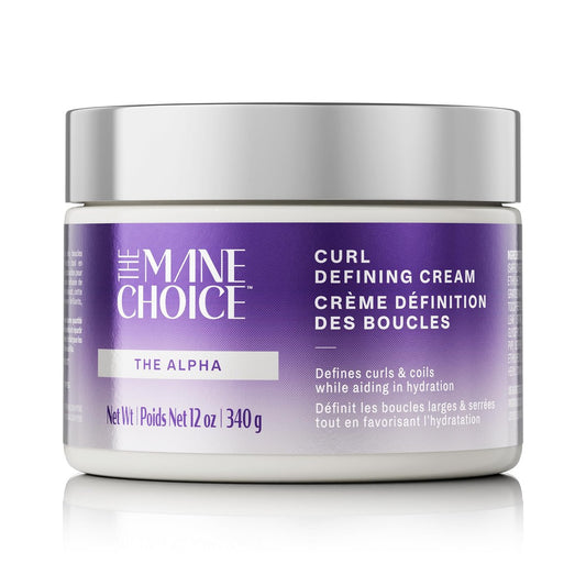 The Mane Choice The Alpha Curly As Can Be Curl Defining Cream – 12 oz – Definierende Lockencreme für welliges, lockiges und krauses Haar – mit Biotin & Vitamin E – Parabenfrei