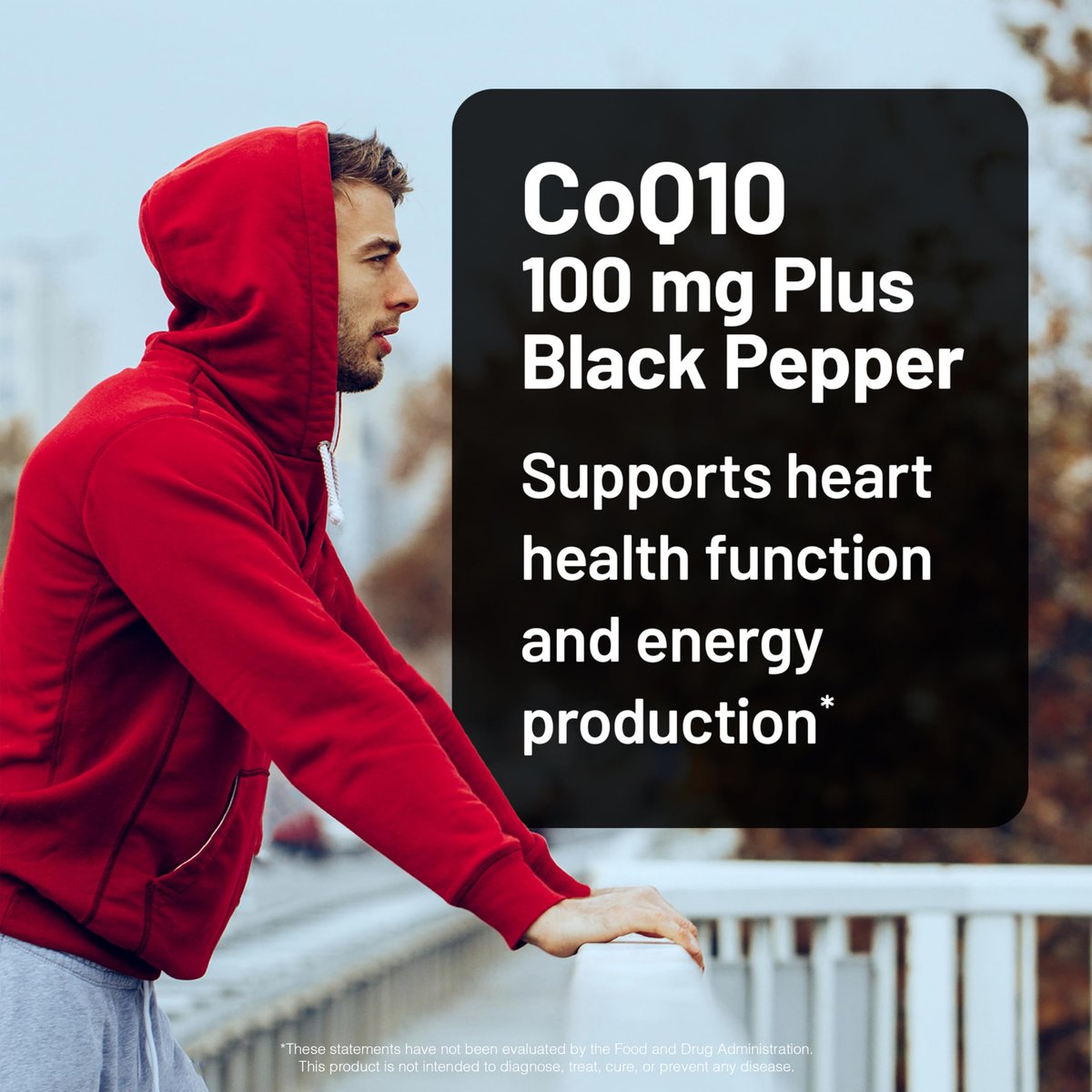 NatureWise CoQ10 100mg + Schwarzer Pfeffer – Hochabsorbierbares Coenzym Q10 mit Piperin – Antioxidans für Herzgesundheit & Zellenergie – Vegan, Nicht-GVO, Glutenfrei – 30 Kapseln [30-Tage-Vorrat]