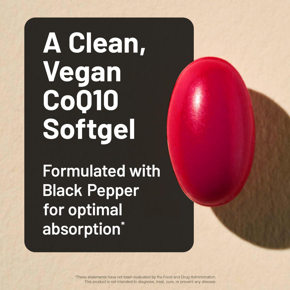 NatureWise CoQ10 100mg + Schwarzer Pfeffer – Hochabsorbierbares Coenzym Q10 mit Piperin – Antioxidans für Herzgesundheit & Zellenergie – Vegan, Nicht-GVO, Glutenfrei – 30 Kapseln [30-Tage-Vorrat]