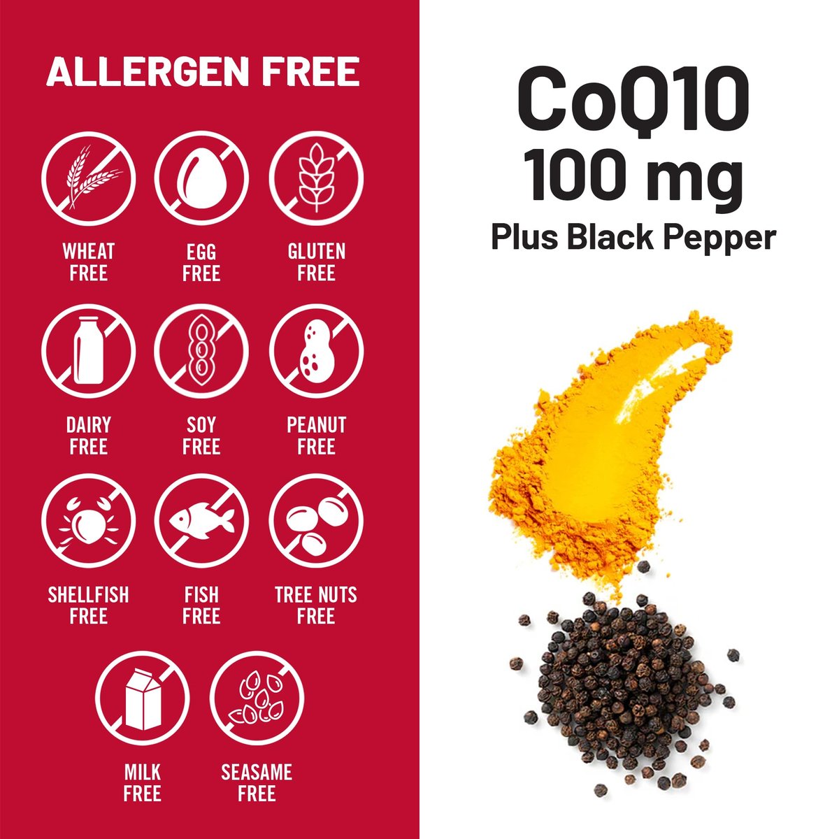 NatureWise CoQ10 100mg + Schwarzer Pfeffer – Hochabsorbierbares Coenzym Q10 mit Piperin – Antioxidans für Herzgesundheit & Zellenergie – Vegan, Nicht-GVO, Glutenfrei – 30 Kapseln [30-Tage-Vorrat]