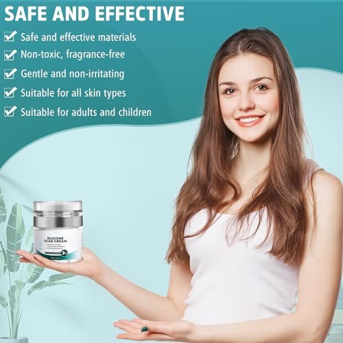 Pumkot Fortschrittliche Narbencreme, Silikongel für Narben, Professionelle Narbenentfernungscreme für Operationsnarben, Dehnungsstreifen, alte und neue Narben, 1,7 oz (50 ml)