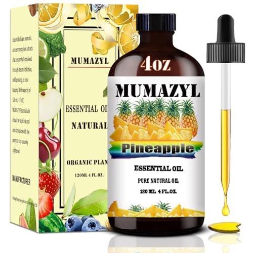 Ananas ätherisches Öl 118 ml – MUMAZYL 100% reines Naturöl für Diffuser, Luftbefeuchter, Yoga, Reinigung, Kerzen- und Seifenherstellung