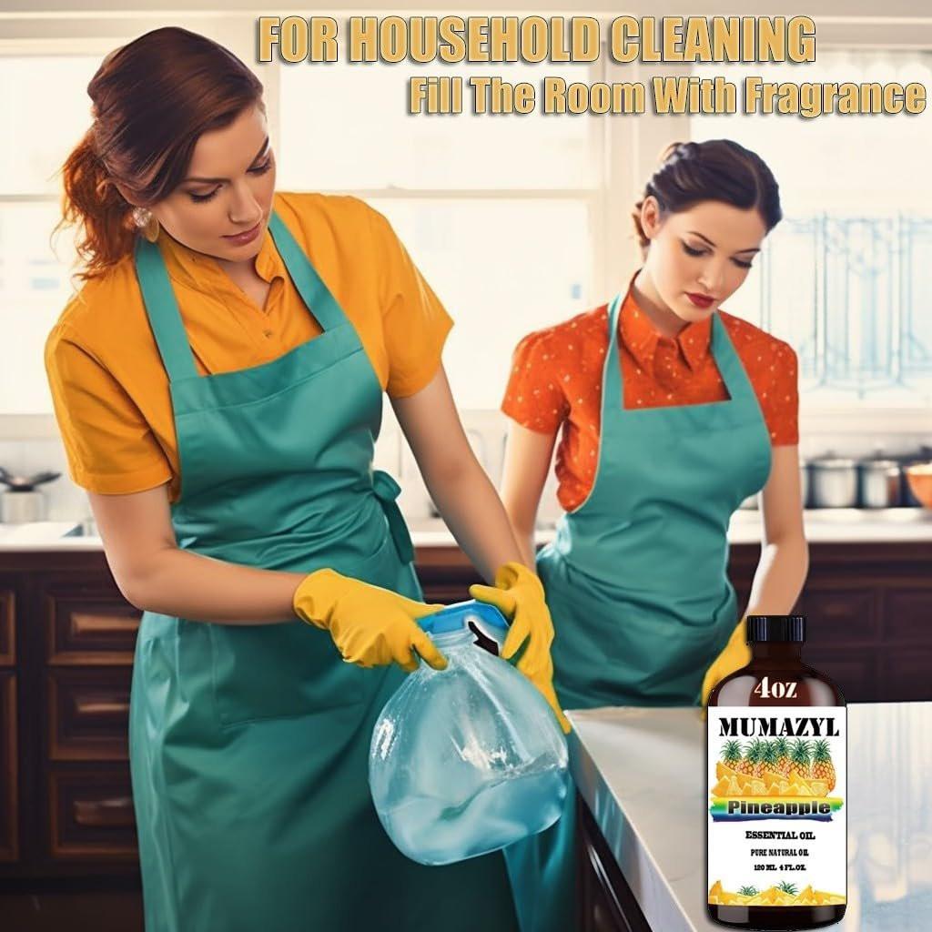 Ananas ätherisches Öl 118 ml – MUMAZYL 100% reines Naturöl für Diffuser, Luftbefeuchter, Yoga, Reinigung, Kerzen- und Seifenherstellung