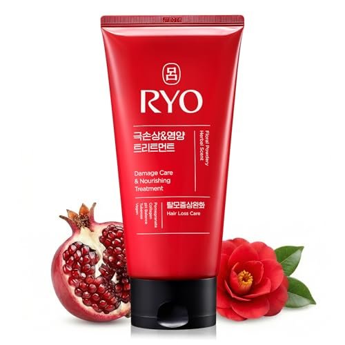 RYO Schadenpflege & Nährende Behandlung mit koreanischem Ginseng & Koffein - Tiefenwirksame Haarmaske für Reparatur und Feuchtigkeit, Anti-Haarausfall-Pflege, Stärkung der Haarwurzeln, 300 ml