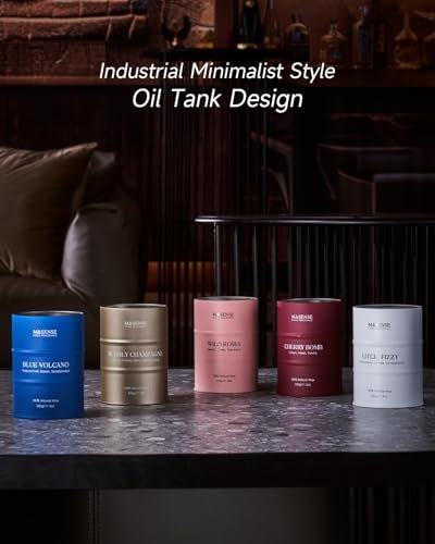 M&SENSE Wild Rose Duftkerze aus Sojawachs – 70 Stunden Brenndauer, 11,3 oz – Aromatherapie-Kerze gegen Stress – romantisches Geschenk für Frauen
