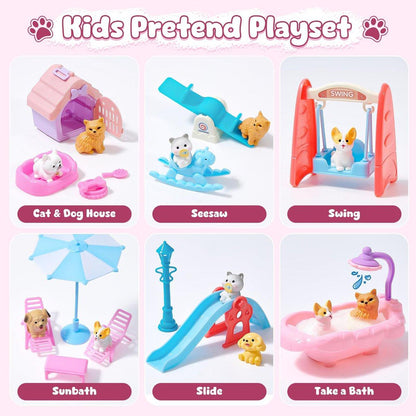 Toylink Badebomben für Kinder mit Überraschung im Inneren – 12er-Pack mit Hunde- & Katzenspielzeug, Badespaß für Mädchen und Jungen