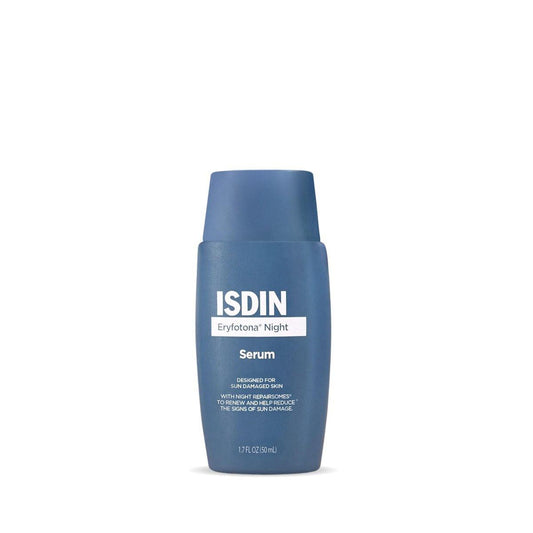 ISDIN Eryfotona Nacht Serum – Ultra-Fluid Night Serum gegen Zeichen verlängerter Sonnenexposition mit Night Repairsomes und Vitamin E, 50 ml