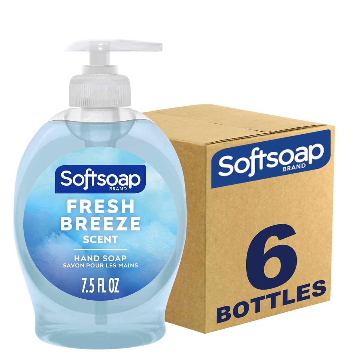 Softsoap Handseife Nachfüllpumpe, frische Brise Duft, 7,5 oz, 6er-Pack