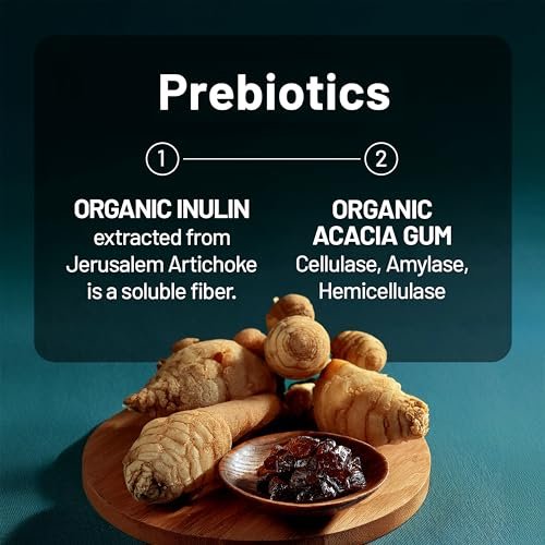 NatureWise Probiotika 60 Milliarden KBE - 17 Stämme + Organische Präbiotika - Immun-, Verdauungs- und Darmgesundheitsunterstützung für Frauen und Männer - Vegetarisch, Glutenfrei, Ohne Gentechnik - 30 Kapseln [1-Monatsvorrat]