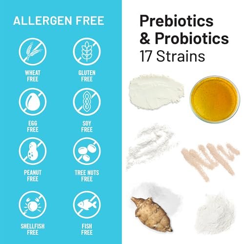 NatureWise Probiotika 70 Milliarden KBE - 17 Stämme + Organische Präbiotika - Unterstützung für Immunsystem, Verdauung & Darmgesundheit für Frauen & Männer - Vegetarisch, Glutenfrei, Ohne Gentechnik - 30 Kapseln [1-Monatsvorrat]