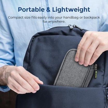 AUVON Insulin-Pen-Kühltasche mit 2 * 90g TSA-zugelassenen Kühlakkus, isolierte Kühltasche für Diabetikerzubehör, kompakt für Alltag und Reisen