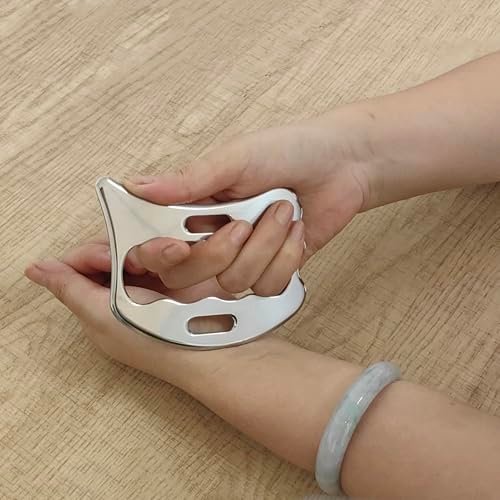 BYYDDIY SD 2-in-1 Edelstahl (304) Gua Sha Muskel Scraper Werkzeug Set, Narbengewebe Werkzeug, Physiotherapie Werkzeuge, Muskel Scraping Tool, Massage Scraper, IASTM Werkzeuge, Weichgewebe Massage Werkzeug (SD2)