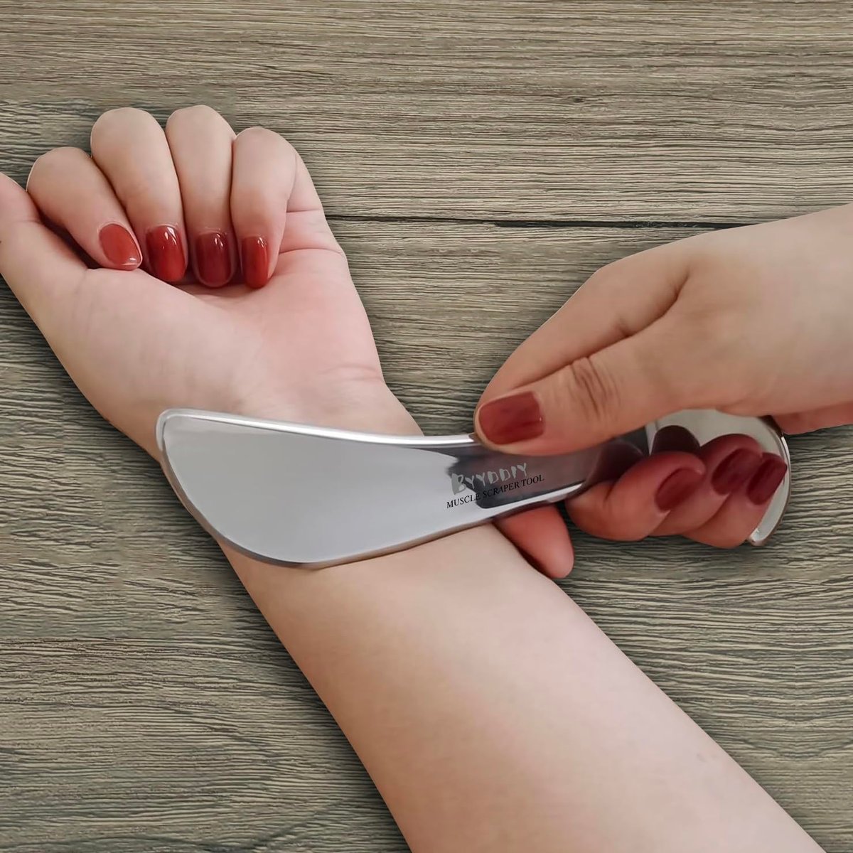 BYYDDIY SD 2-in-1 Edelstahl (304) Gua Sha Muskel Scraper Werkzeug Set, Narbengewebe Werkzeug, Physiotherapie Werkzeuge, Muskel Scraping Tool, Massage Scraper, IASTM Werkzeuge, Weichgewebe Massage Werkzeug (SD2)