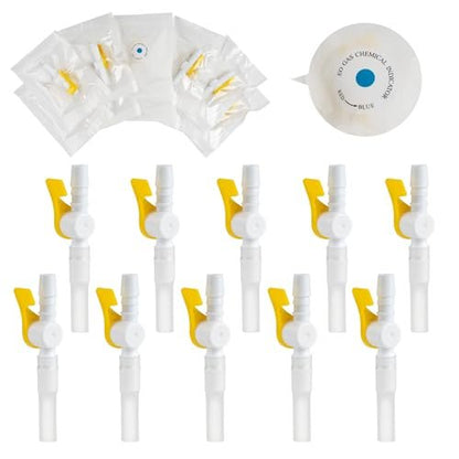 10er-Pack Ximter Comfort Flow Katheterventile – Steril, einfach zu bedienender Hebelhahn, glatte Kanten und Schlauch für optimalen Harnablaufkomfort