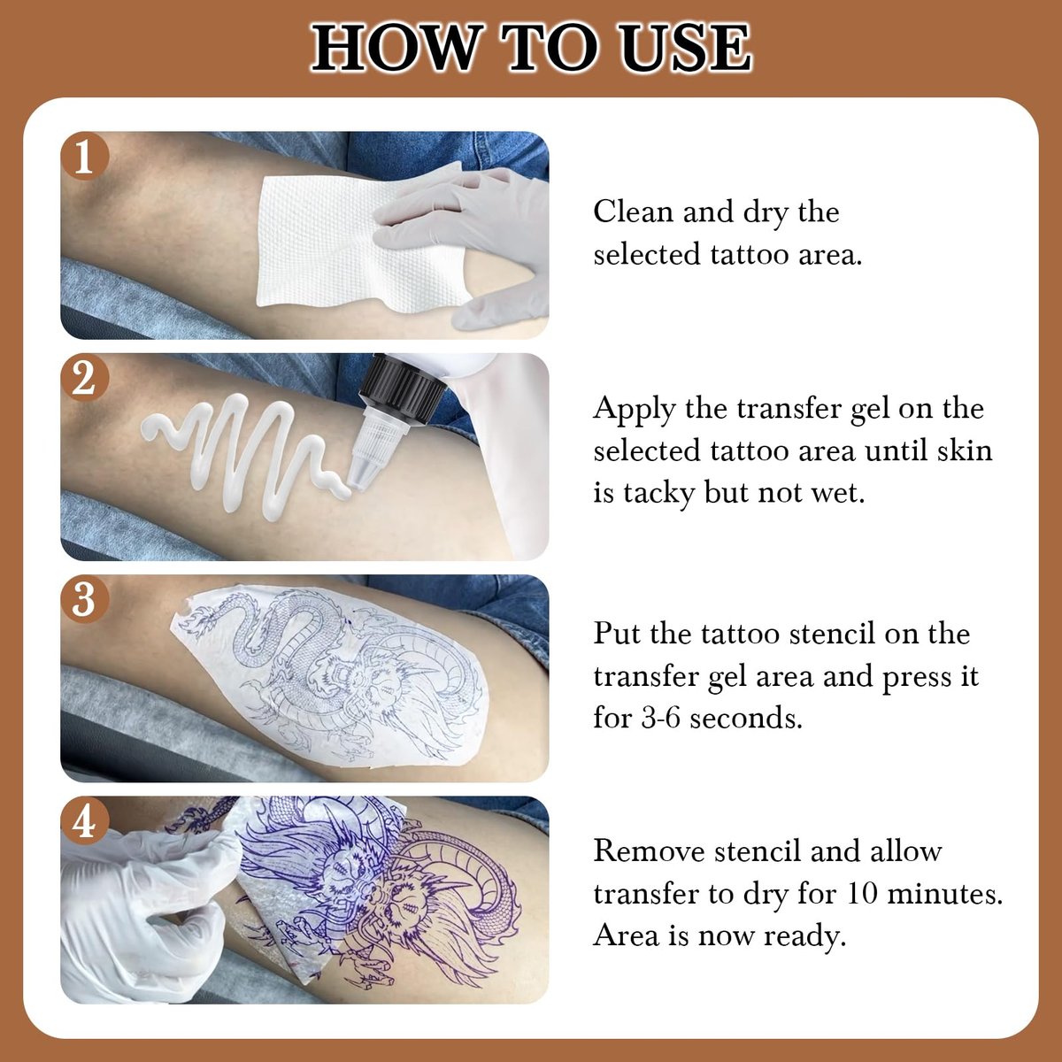 Pjordo 2er-Pack Tattoo-Schablonen-Transfergel-Lösung, 8oz Tattoo-Transfergel für Aufkleberpapier, Stencil Magic Cream für Tätowierer & Anfänger, temporäre Zubehör