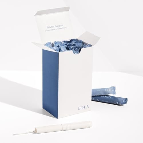 LOLA 100% Bio-Baumwoll-Tampons mit Karton-Applikator, 36 Stück (2 Packungen à 18) – Tampons Regular, Damenhygiene, FSA/HSA-geprüfte Produkte